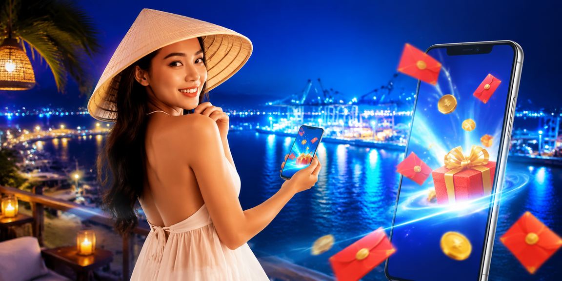Người dùng Việt Nam thao tác nạp tiền qua ví điện tử trên điện thoại tại quán cà phê